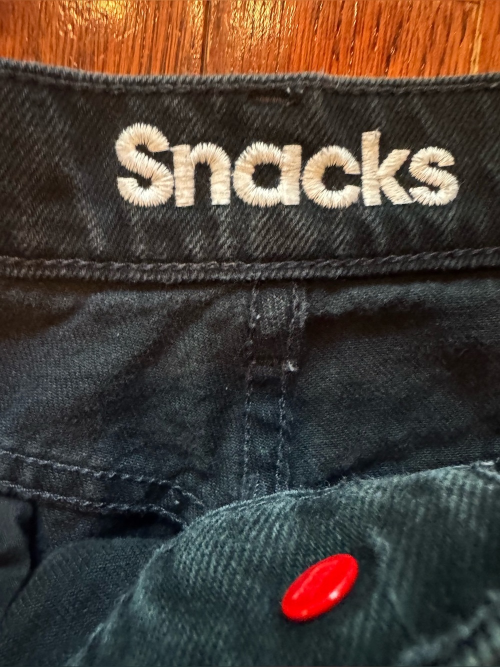 Mother Snacks Wide Leg Black Denim Jeans High Rise 90s Revival Streetwear Sz 29 - Picture 5 of 9